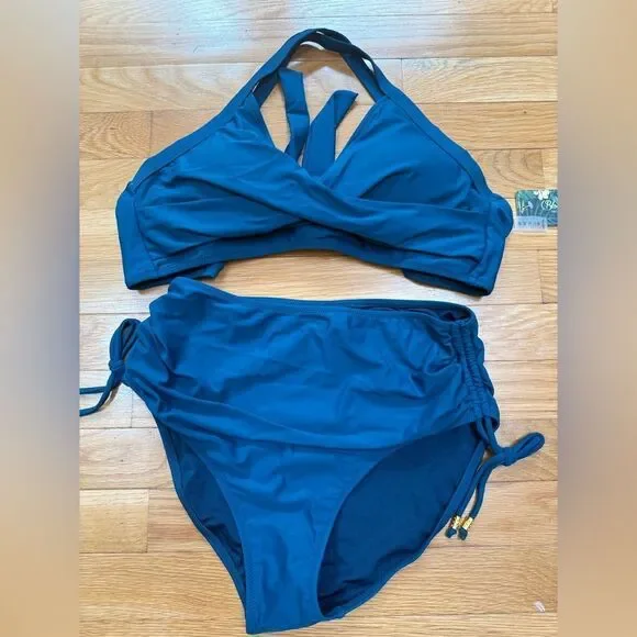 Blooming Jelly Womens High Waisted Bikini Set Two Piece Swimsuit NWT - Picture 6 of 7